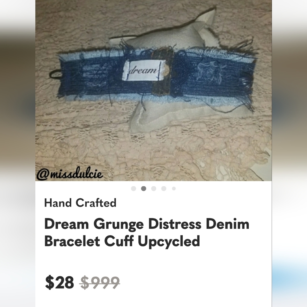 SEX KITTEN DENIM CHOKER - Picture 9 of 9